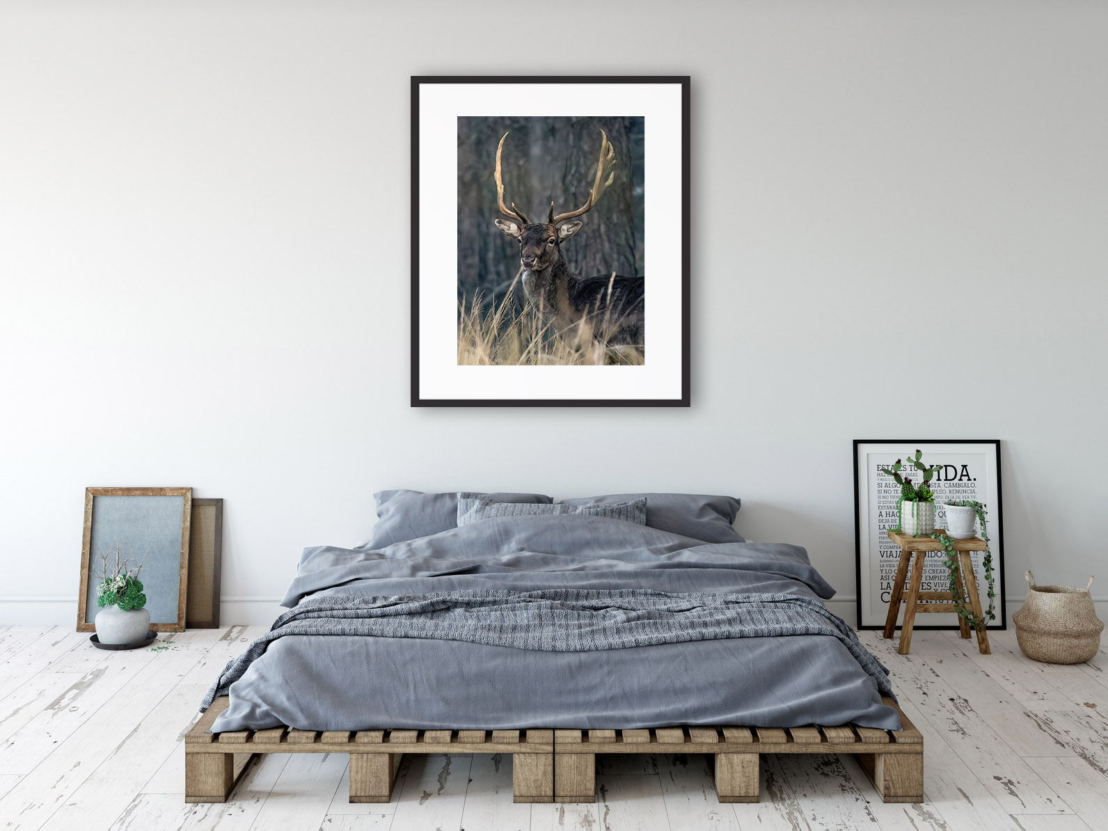 mock up wall interior. Wall art. 3d rendering, 3d illustration